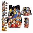 thumbnail image 3 of Sac à Dos une Pièce 3 Pcs Luffy Zoro Sac d'École 1, 3 of 5