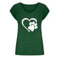 thumbnail image 5 of Fesfesfes Womens Basic Tops Women V-neck Print T-Shirts Fashion Comfortable Female Blouses Tops Spring Tops XL(US:10), 5 of 7