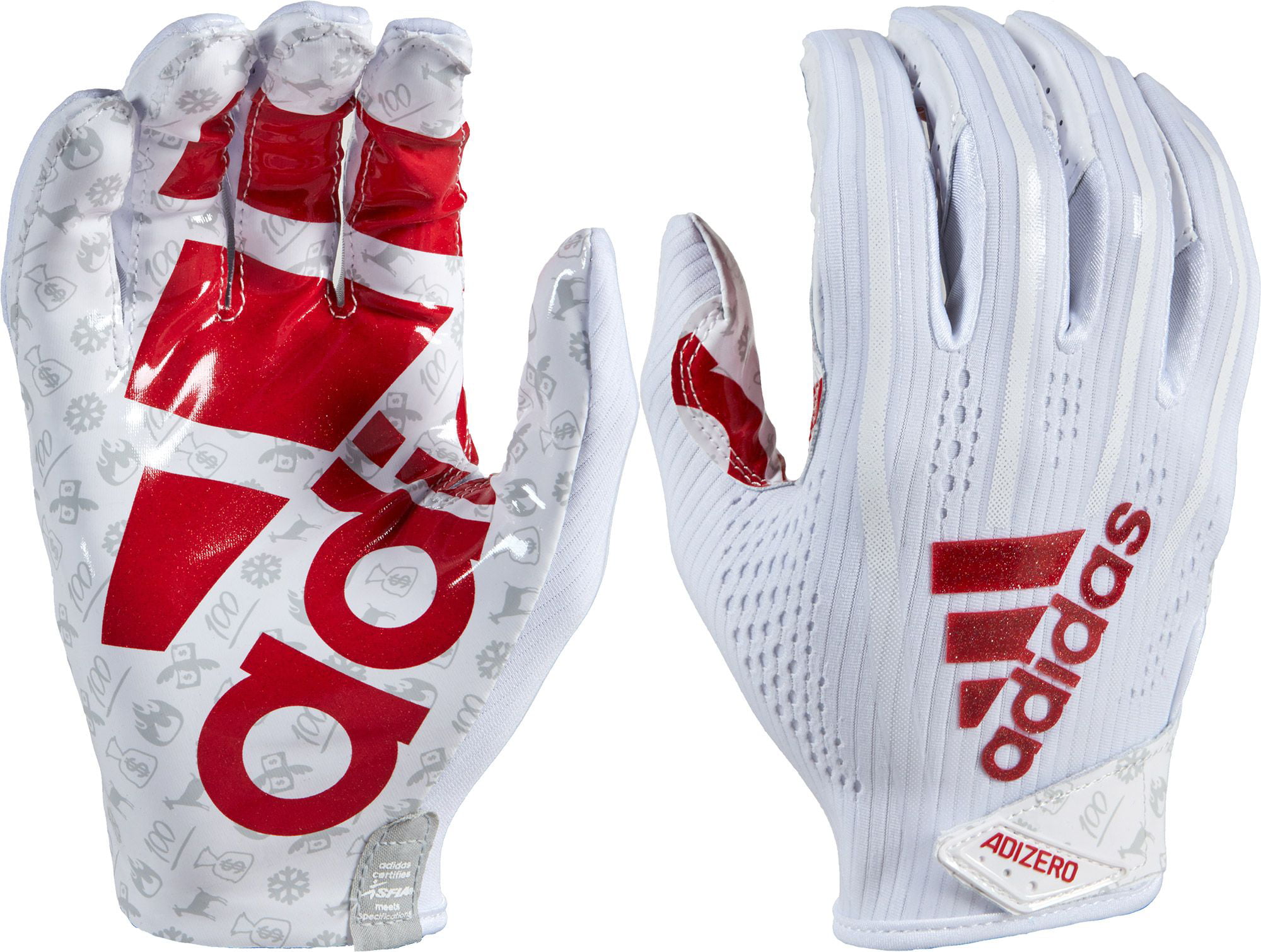 adidas red football gloves