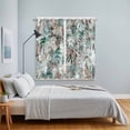 thumbnail image 3 of Palm Leaves Kitchen Curtains Window Panels, Turquoise Tropical Leaf Botanical Retro Spring Insulated Window Treatment Curtain, Grommet Curtains for Bedroom/Living Room/Bathroom, 2 Piece 42"Wx63"L, 3 of 8