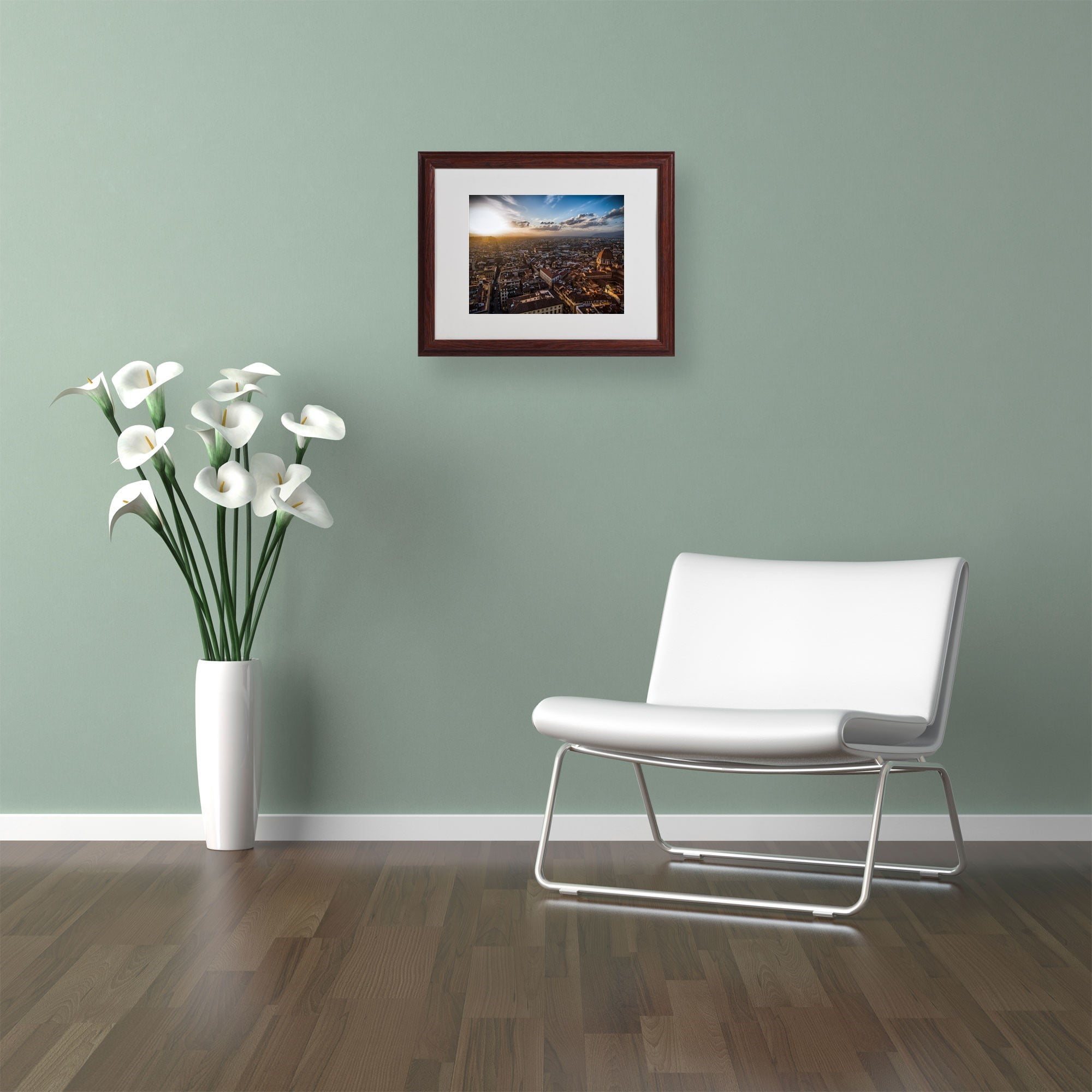 Trademark Fine Art "Florence" by Giuseppe Torre, Wood Frame