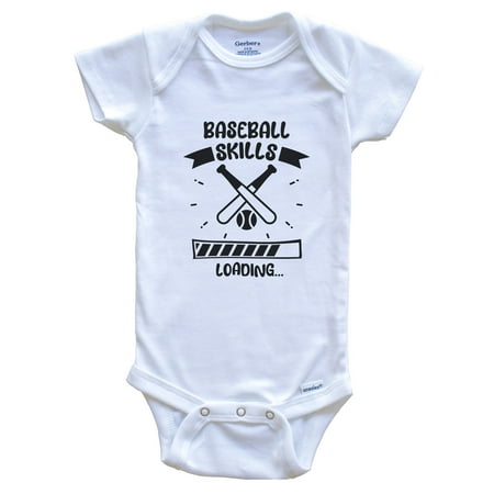 

Baseball Skills Loading Funny Baseball Baby Bodysuit
