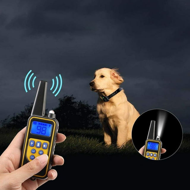 Dog Training Remote Control Warterproof 1pc Black