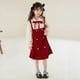 thumbnail image 1 of Vestido de niña de invierno grueso, elegante, de moda, estilo universitario, vestido de princesa, conjunto de dos piezas falso para niños grandes, 1 of 6