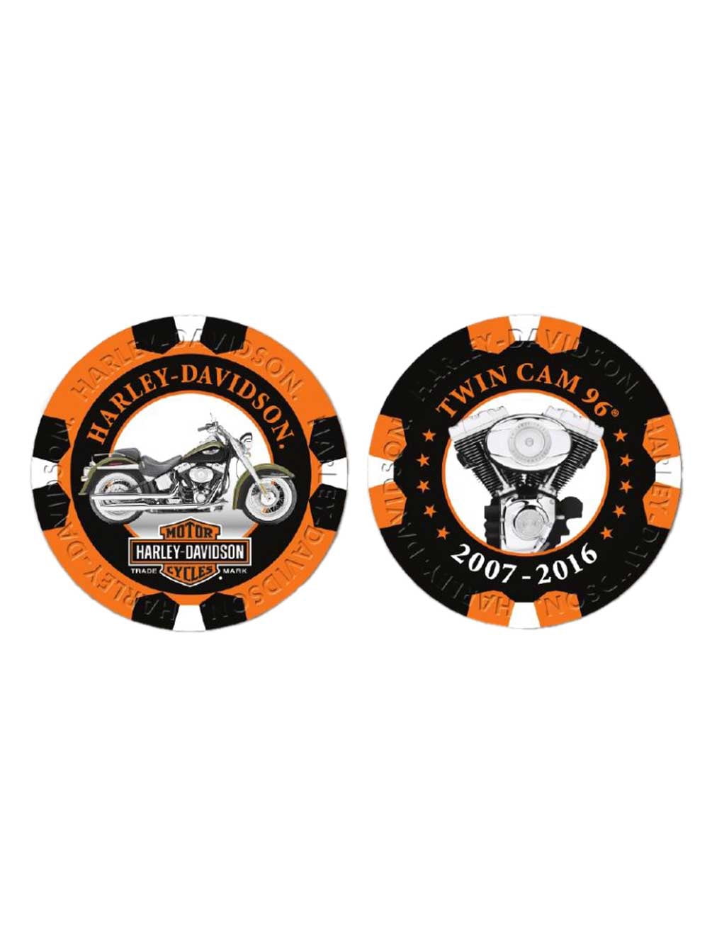 Harley-Davidson Limited Edition Series 9 Poker Chips Pack, Black & Orange  6709, Harley Davidson - Walmart.com