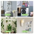 thumbnail image 5 of HioHa Over the Toilet Storage, 3-Tier Bathroom Organizer with Paper Holder & 3 Hooks, Sturdy & Stable Freestanding Space Saver Toilet Rack, White, 5 of 7