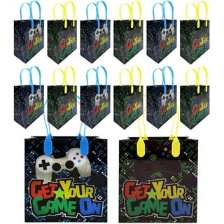  WERNNSAI Game Gift Bag - 24 PCS Video Game Party Supplies  Goodie Bags for Kids Boys Gamer Gaming Theme Baby Shower Birthday Party  Favors Candy Treat Bags : Books