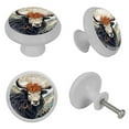 thumbnail image 4 of Yak Fluorescent Drawer Pulls with Screws, Round 4-Pack, Glow-in-the-Dark Cabinet Handles, Kitchen Knobs, Door Handles, 4 of 6