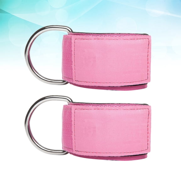 SEWCHICS 2Pcs Pink Ankle Resistance Bands with Comfortable Padding for Glute and Hamstring Training