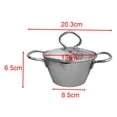 thumbnail image 2 of Calentador de , cacerola pequeña, cacerola para cocinar, utensilios de cocina pequeños multiusos resistentes al calor, olla para sopa, 2 of 8