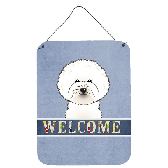 Bichon Frise Welcome Wall or Door Hanging Prints