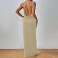 thumbnail image 6 of Kaemgyyd Wedding Guest Dresses for Women Elegant Backless Bodycon Maxi Dress Halter Cocktail Going out Long Dress for Party, 6 of 6