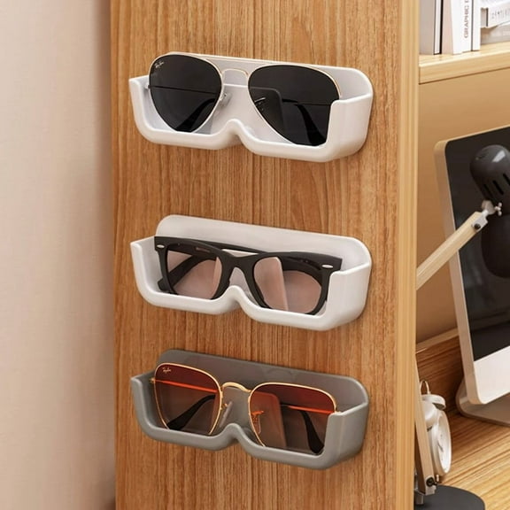 Wall-Mounted Glasses Display Rack Storage Box Sunglasses Eyeglasses Desktop Bathroom Bedroom Sunglasses Storage Rack-C