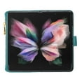 thumbnail image 2 of Dteck Wallet Case for Samsung Galaxy Z Fold 7 with Card Holder 9-Credit Card Slots, PU Leather Magnetic Flip Zipper Strap Phone Case for Women,Green, 2 of 5