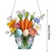thumbnail image 3 of Easter Flower Egg Sea Glass Acrylic Style Window Hanging Farm Ornament For Home Window Garden Farm Decor Gift, 3 of 8