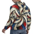 thumbnail image 3 of Hoodies for Men - Blue Red Abstract Fractal Long Sleeve Comfrt Men'S Fashion Hoodies & Sweatshirts, Sweatshirts for Men Hoodies Pullover Clothing Clothes with Pouch, 3 of 7