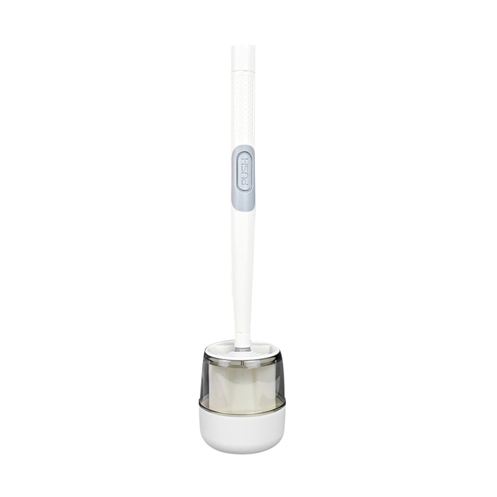 Household Hanging Silicone Toilet Brush with Soap Dispenser, Type Hydraulic No Dead Angle Toilet Brush,Cleaning Toilet Brush Set with Base