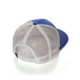 thumbnail image 3 of Daxton Team Numbers Structured Trucker Mesh Hat Mid Profile Cap, Royal White, Number 7, 3 of 5