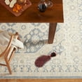 thumbnail image 6 of TOWN & COUNTRY EVERYDAY Rein Center Medallion Everwash® Washable Area Rug with Non-Slip Backing, Pet Friendly Rug, Blue/Beige, 21"x35", 6 of 11