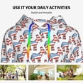thumbnail image 4 of Sikiie Donkey Women's Casual Hoodies Long Sleeve Lightweight Pullover Tops Loose Sweatshirt-XX-Large, 4 of 7
