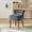 GREY, variant on Makeup Vanity Stool Dressing Table Accent Chair Velvet Tufted Upholstered Cushioned Wood Leg Home Bedroom Living Room Teal