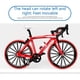 thumbnail image 5 of Tholdsy Decoración de bicicleta Delicada decoración pequeña artificial Plástico Metal Premium Mini Adorno especial Baño Deporte exquisito Kits de construcción modelo Rojo, 5 of 6