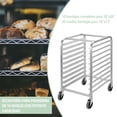 thumbnail image 4 of Zocalo Rack Espiguero Panadero Aluminio Para 10 Charolas Con Ruedas, 4 of 7