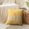 thumbnail image 3 of LALILO Throw Pillow Covers White With Creative Minimalism Fire Minimal Cushion Cover 18" x 18", 2 Pack, 3 of 6