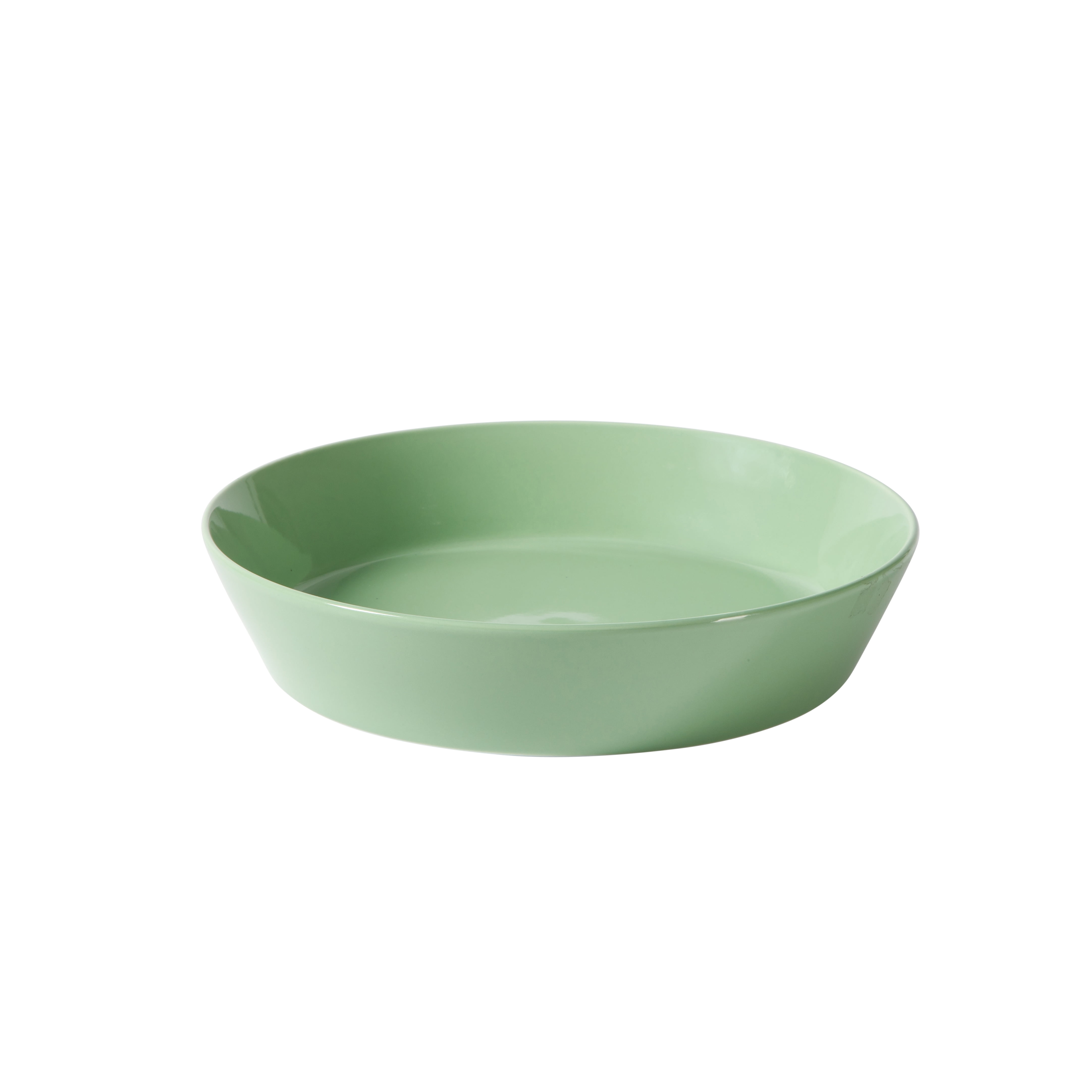 Martha Stewart Everyday Faretta Green 12-Piece Fine Ceramic Dinnerware Set