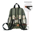 thumbnail image 5 of FORMRS School Backpack with Front Zippered Pocket 12" Student Travel Daypack, Beige Snowmen, 5 of 6