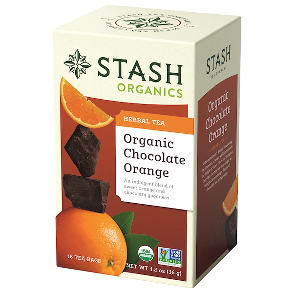 Stash Organic Chocolate Orange Tea Bags, 18 Count, 1.2 Oz