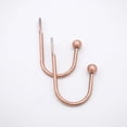 thumbnail image 1 of Juego de 2 alzapaños decorativos para cortinas, bronce y oro rosa, 1 of 5