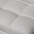 thumbnail image 6 of DRNANLIT Single Sofa Bed without Armrests – Soft Teddy Fabric, USB Port, Side Pocket, Adjustable Backrest for Small Spaces, 6 of 9