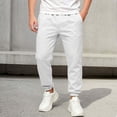 thumbnail image 3 of HAOTAGS Fleece-Lined Sweatpants for Boys & Girls Elastic Waist with Functional Side Pockets, Warm & Stretchy Joggers White Size 9, 3 of 7