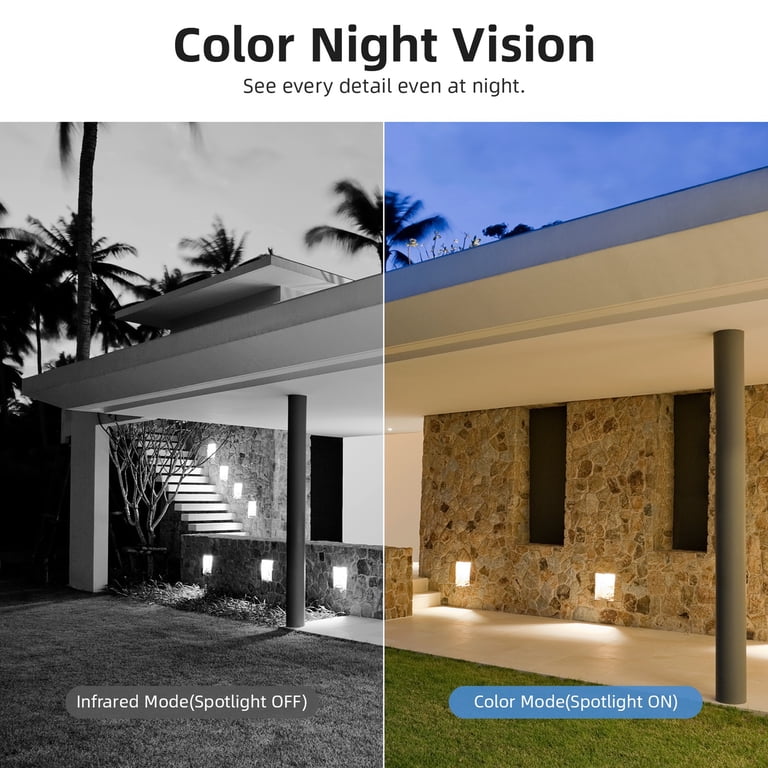 AOSU 2K QHD Battery Outdoor Security Camera with Spotlight photo 4