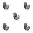 thumbnail image 2 of ZheElen 2pcs Polyester Wide Application Seat Chair Cover Stylish And Anti-slide Feature Dustproof Seat Cover gray 5Set, 2 of 6