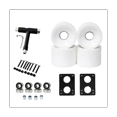 thumbnail image 1 of 80A Roues de Skateboard de Remplacement avec Roulements Roues Longboard PU Roues Cruiser Remplacement de Rue, Blanc, 1 of 5