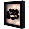 thumbnail image 6 of Northlight LED Lighted Sweet Dream Cloud and Stars Framed Wall Sign - 9" x 9", 6 of 9