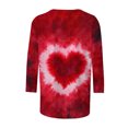 thumbnail image 5 of Goodeals Valentines Day Blouses Women Tie Dye Love Heart Graphic Tees Shirt Spring Shirt Round Neck Tunic Top 2025 Valentine's Day Soft Outfits(Pink,XXL), 5 of 5