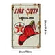 thumbnail image 2 of Placa de Metal Vintage Wdftyju Texaco jefe de bomberos arte de pared 20x30cm, 2 of 9