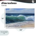 thumbnail image 4 of Stupell Industries Tropical Content Beach Waves Shore Canvas Art, 24 x 16, by Dimitri Sirenko, 4 of 8