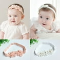 thumbnail image 4 of Baby Girl Floral Headband Nylon Flower Crown Elastic Hairband Hair Accessories Gift for Girls, 4 of 8