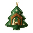 thumbnail image 2 of Dserfhy Handmade Felt Christmas Tree Ornament Us 250th Anniversary Felt Ornament Embroidery Xmas Tree Decoration, 2 of 8