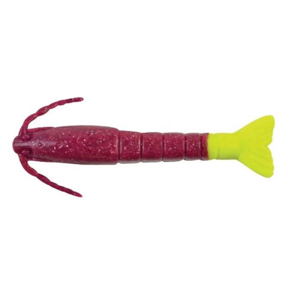 ¡Cebo Berkley Gulp! Camarones, 3 pulgadas (36 unidades), color morado cajún o chartreuse