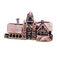 thumbnail image 3 of Figura De Castillo De Latón En Miniatura, Adorno Retro De Escritorio Para Estantería De Mesa De Oficina., 3 of 10