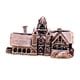 thumbnail image 3 of Figura de castillo en miniatura,Figura de latón de mini castillo coleccionable retro,Figura de metal en miniatura para decoración del hogar,Pequeña estatua decorativa coleccionable como, 3 of 8