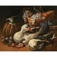 thumbnail image 3 of Jacob van de Kerckhoven 24x20 Black Modern Framed Museum Art Print Titled - A Fruit Still Life with a Brace of Duck, 3 of 5