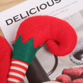 thumbnail image 5 of Gorro navideño de peluche de elfo, gorro de Papá Noel con bonitas rayas, gorros creativos de pavo con dibujos animados, adornos para fiestas de Navidad de Año Nuevo, accesorios de decoración, 5 of 5