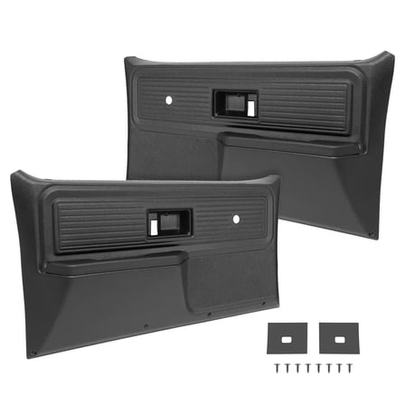 For Chevrolet/ GMC Truck 1977-1980 Inner Door Panels Black Plastic Left Right