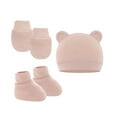 thumbnail image 6 of Baby Ears Newborn Hats Mittens and Socks Set for Boys Girls Beanie Hat 0-6 Month Baby Stuff (Pack of 3), 6 of 16